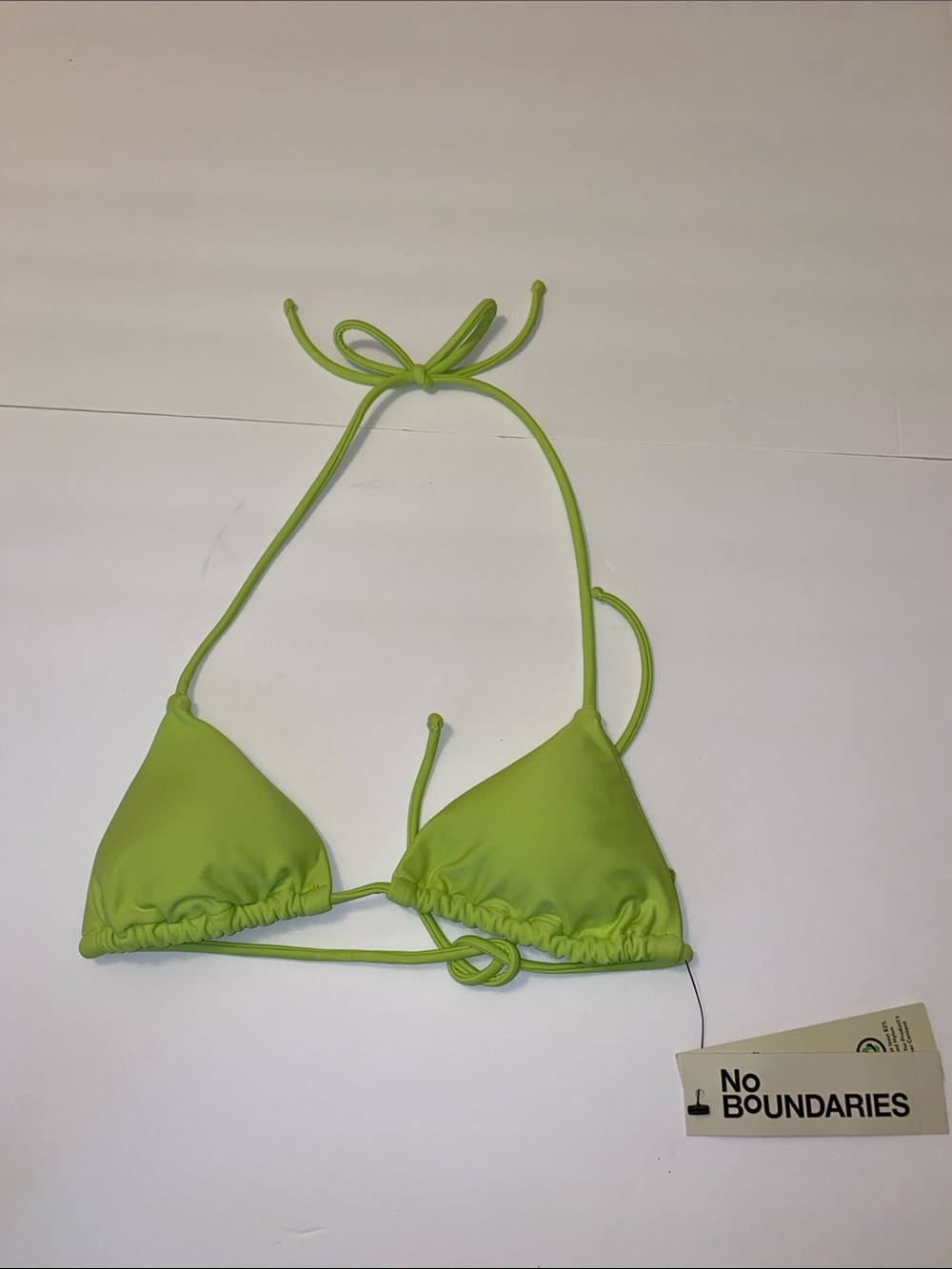 No Boundaries Triangle Bikini Top XXS